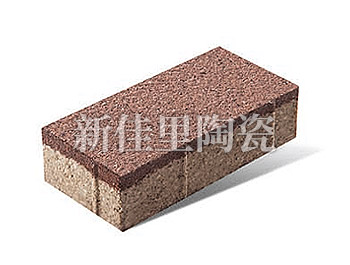 杭州100*200mm 陶瓷透水磚 棕色