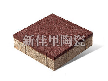 長沙200*200mm 陶瓷透水磚 紅色