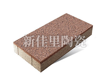 福州陶瓷透水磚300*600mm 棕色